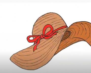 How To Draw A Straw Hat Easy Step By Step