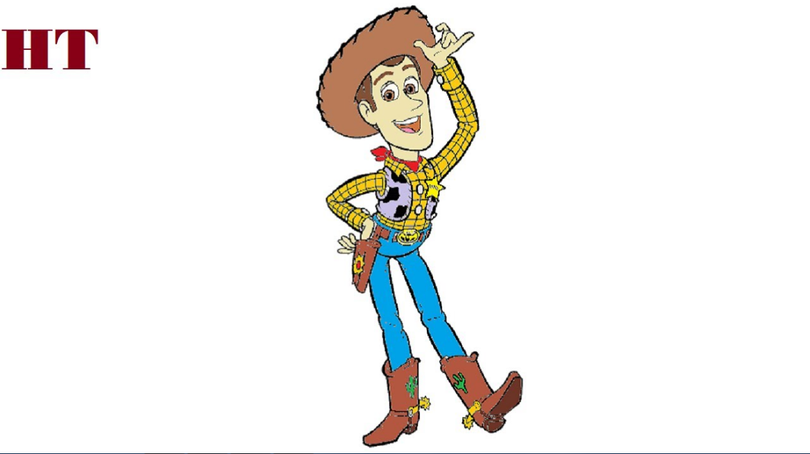How to draw woody from toy story easy