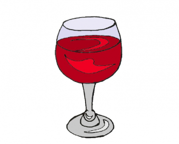 How to Draw a Wine Glass step by step | Easy drawings for kids