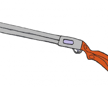 How to draw a Shotgun Step by Step | Easy to draw guns
