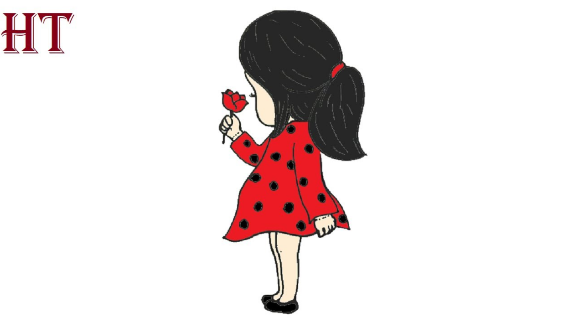 How to draw a cute Little Girl step by step