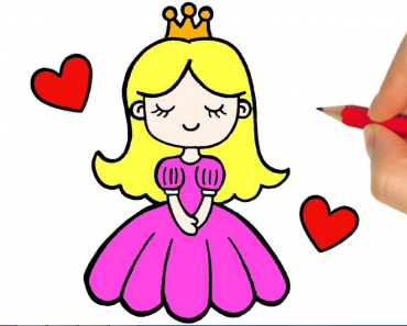 How to draw a princess step by step | Draw girls easily