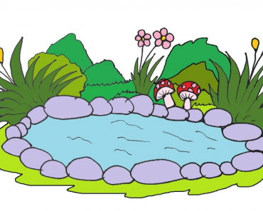 How To Draw A Pond Step by Step | Easy to draw lake