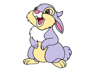 How To Draw Thumper From Bambi step by step || Easy cartoon Rabbit Drawing