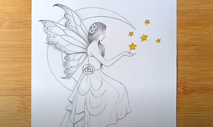 How to Draw a Fairy Step by Step