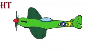 How to draw a ww2 fighter plane step by step