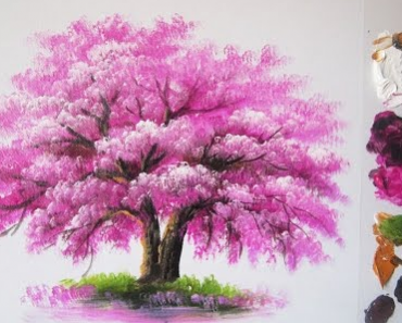 How to paint a tree step by step || Easy to draw trees
