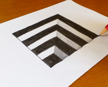 How To Draw 3D Hole step by step | Anamorphic Illusion on paper