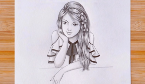 How to draw Beautiful Girl with Pencil