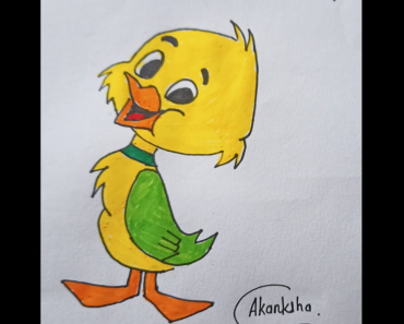 How to draw a baby Duck step by step | Easy drawing baby duck