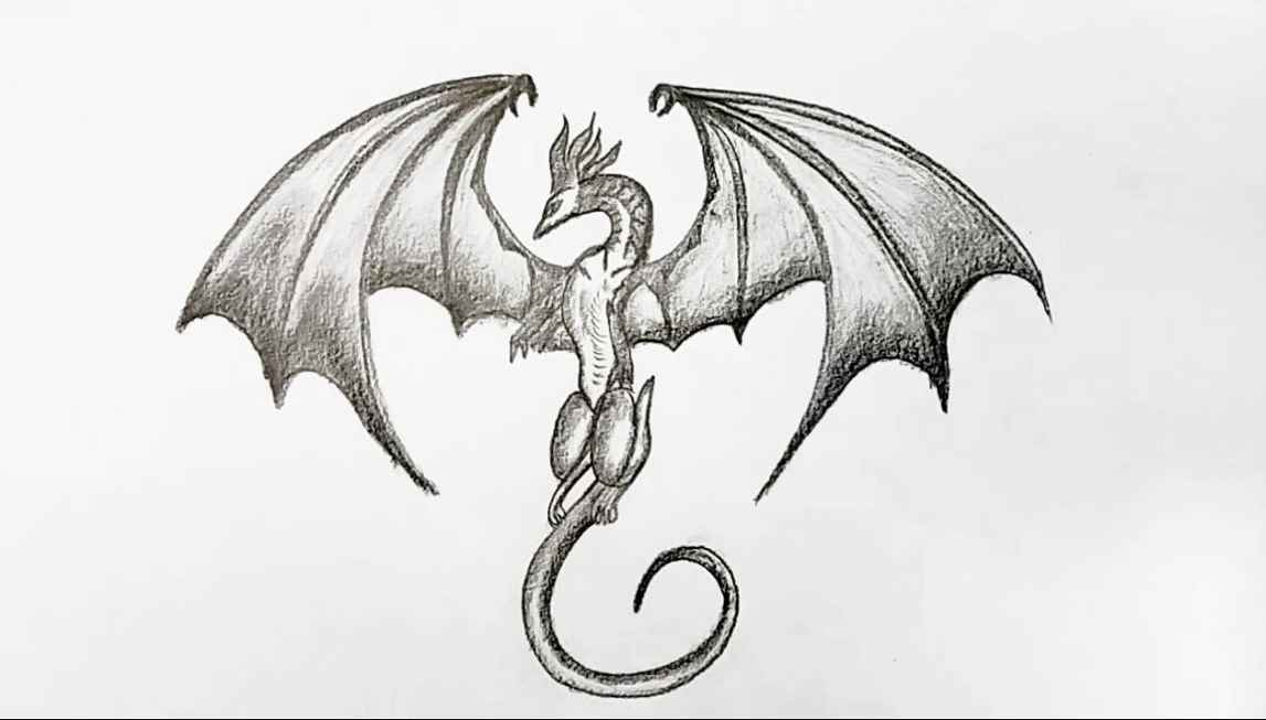 How to draw a dragon step by step