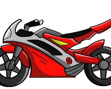 Easy draw a motorcycle
