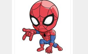How to Draw a Chibi Spider-Man step by step