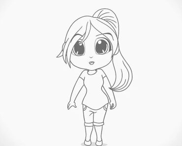 How to Draw Cartoon Characters step by step | Simple drawing tutorial for kids and bignners