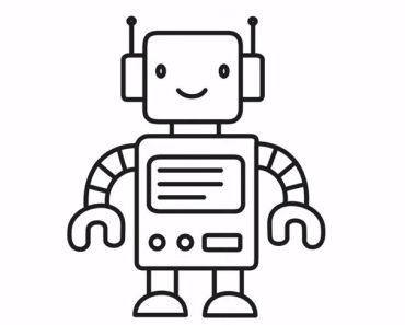 How to draw a robot step by step | Easy drawings a robot