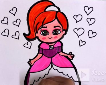 Cute Girl Drawing step by step | How to draw a cute girl easy