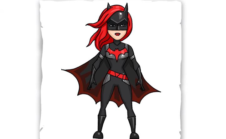 How to Draw Batwoman step by step