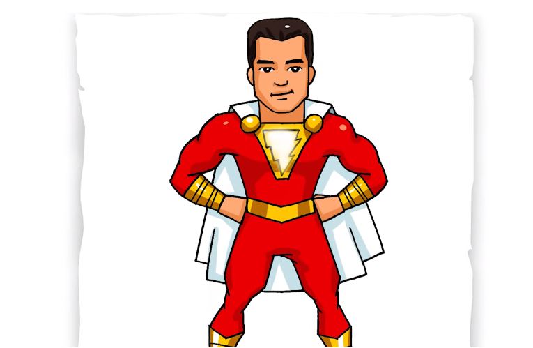 How to Draw Shazam step by step