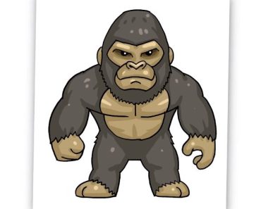 How to draw King Kong step by step | Easy drawing a King Kong
