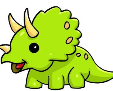 How to draw Triceratops Baby Dinosaur step by step | Easy drawing Dinosaur