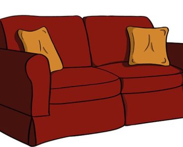 How to draw a sofa step by step