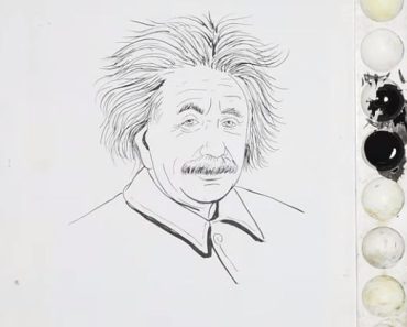 How To Draw Albert Einstein step by step – Easy drawing Albert Einstein