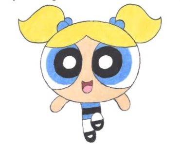 How To Draw Bubbles step by step | Bubbles from the Powerpuff Girls