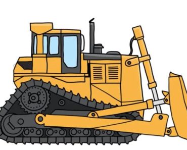 How To Draw Bulldozer step by step