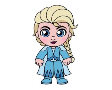 How To Draw Elsa step by step