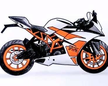 How To Draw KTM Bike Step by Step – Bike drawing easy