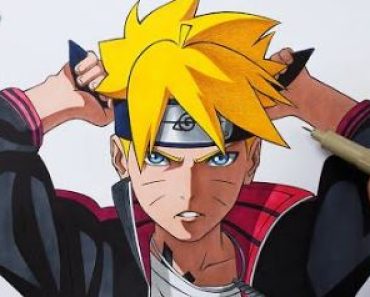 How to draw Uzumaki Boruto step by step