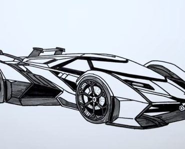 How to draw a Lamborghini step by step