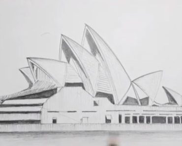 How To Draw Sydney Opera House step by step