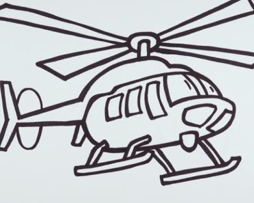 How to draw a helicopter step by step – Easy drawing a helicopter