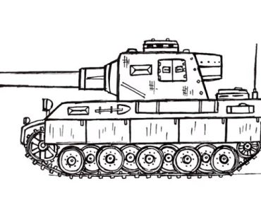 How to draw armored tank step by step – Easy drawing armored tank