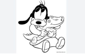 Easy Baby Goofy Drawing step by step
