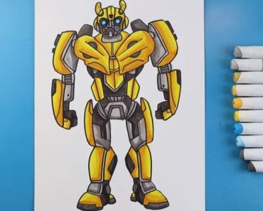 Easy Bumblebee Drawing step by step