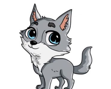 Easy Chibi Wolf Drawing