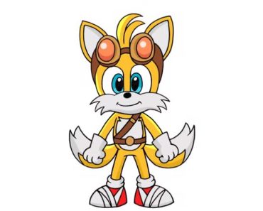 Easy Tails drawing step by step