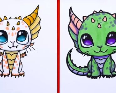 How To Draw A Mythical Kitten Dragon step by step