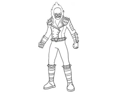 How To Draw the Ghost Rider step by step