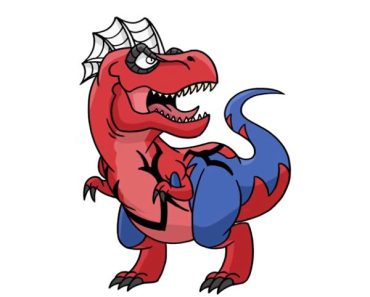 How to Draw Spider-Rex step by step