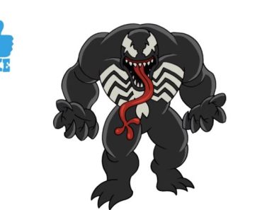 How to Draw Venom step by step – Easy Venom Drawing