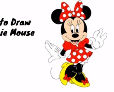 How to draw Minnie Mouse step by step