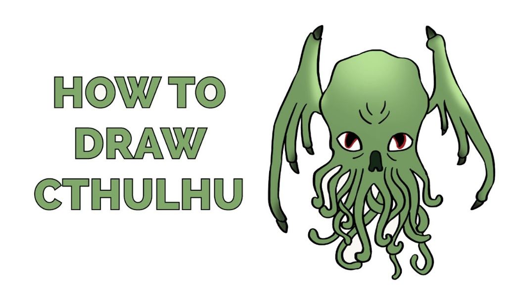 How to Draw Cthulhu step by step