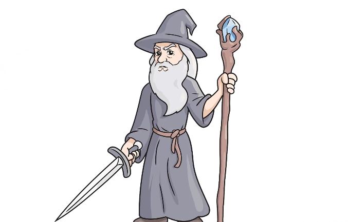How to Draw Gandalf step by step