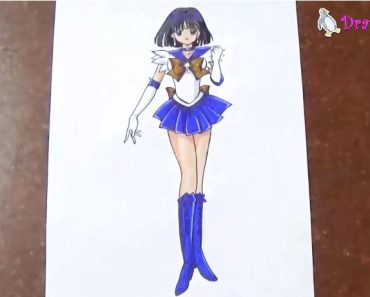 How to Draw Sailor Saturn step by step