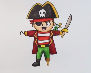 How to Draw a Pirate step by step