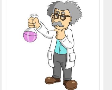 How to Draw a Cartoon Scientist step by step