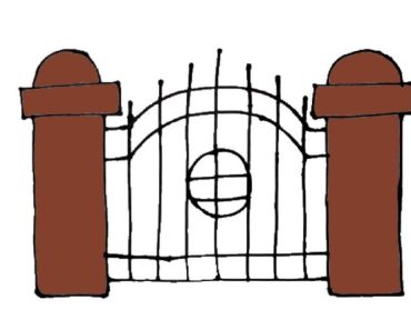 How to Draw a Gate Step by Step